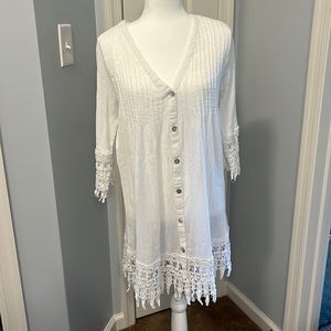 Women’s Swimsuits for All button down swim coverup